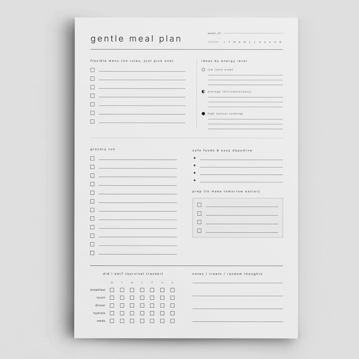 adhd meal planner Hero