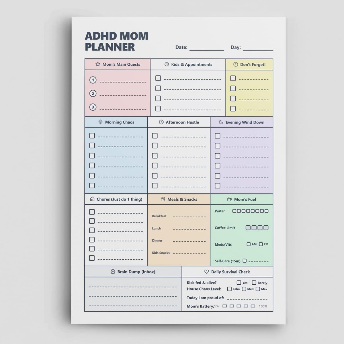 adhd mom planner Hero