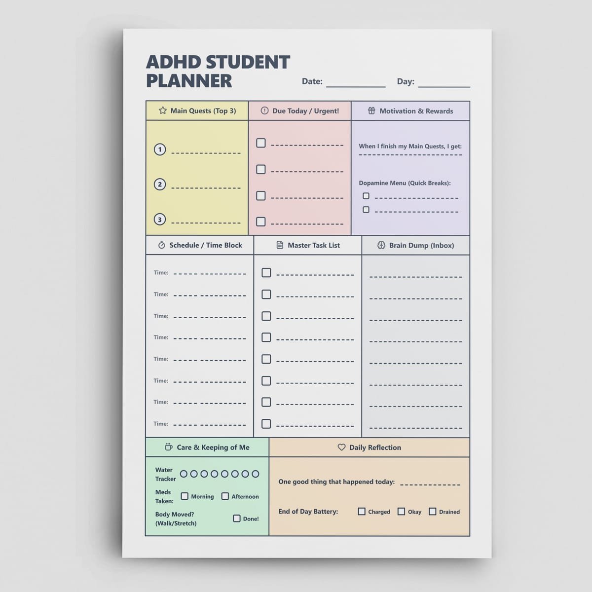 ADHD Student Planner Hero