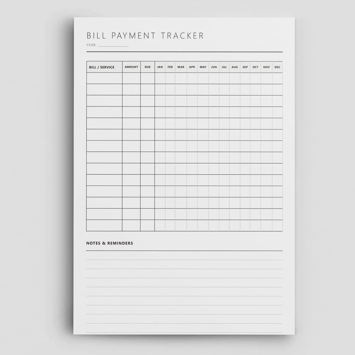 Bill Payment Tracker Hero