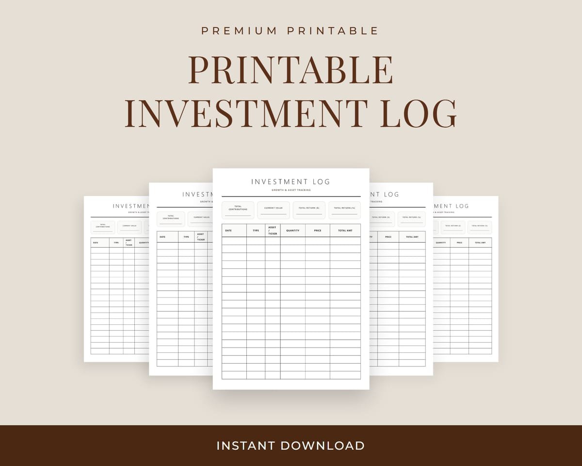 Investment Log Hero