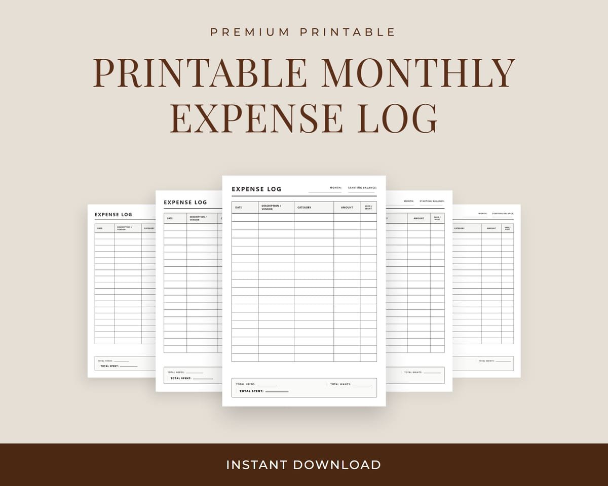 monthly expense log Hero