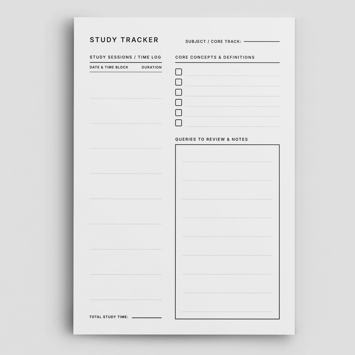 study session tracker Hero