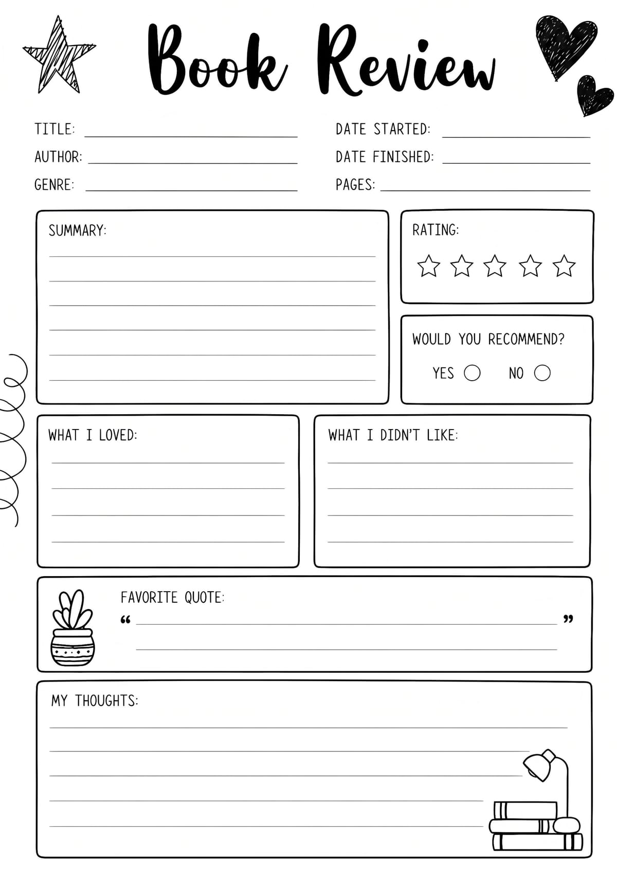 Book Review Layout