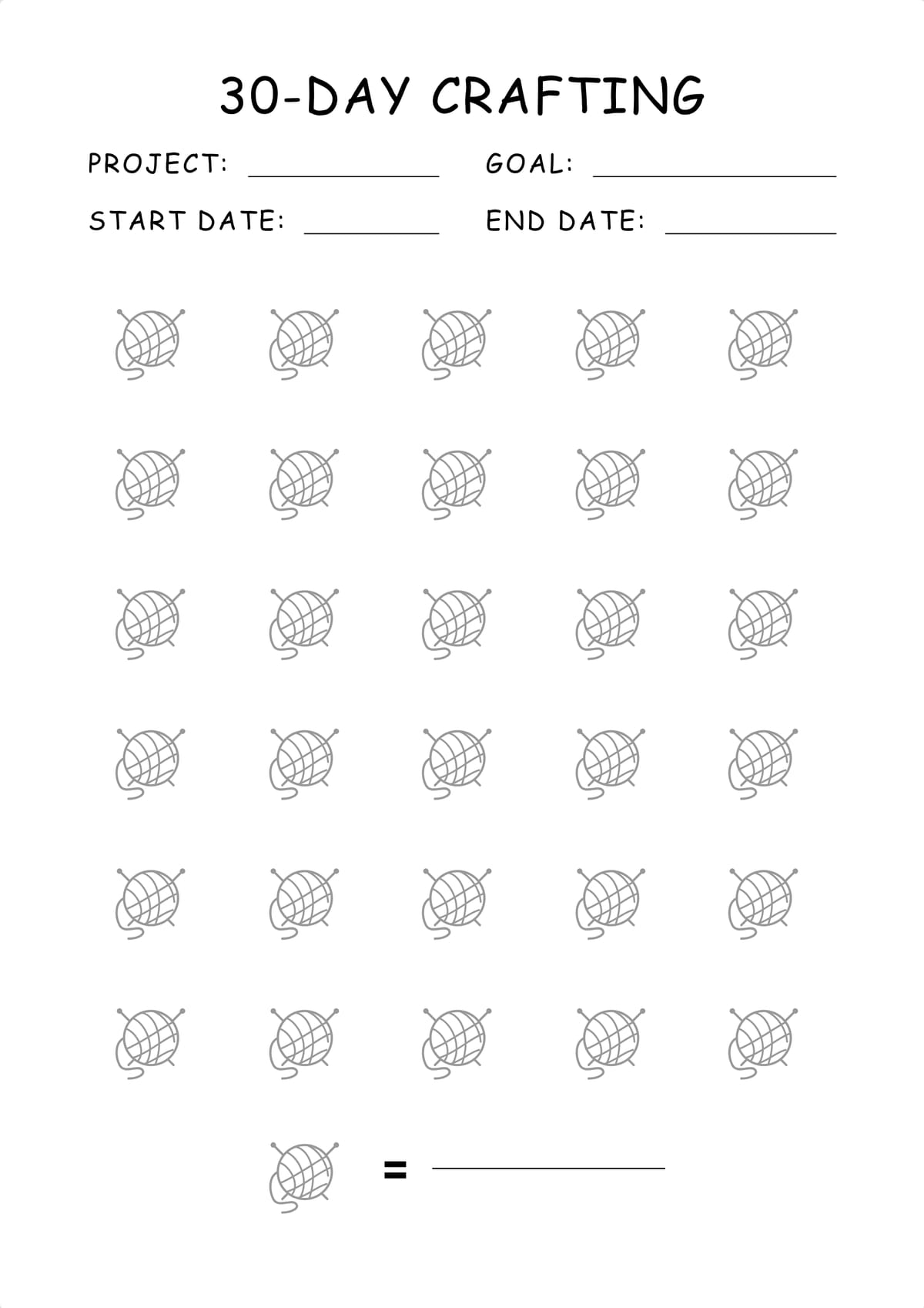 Crafting Project Tracker Layout