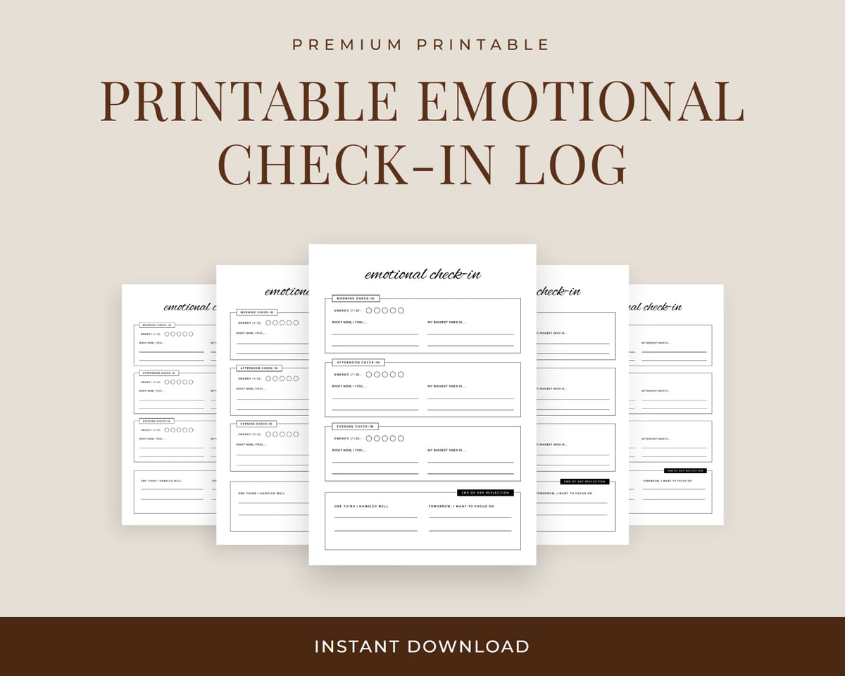 Emotional Check-In Log Hero