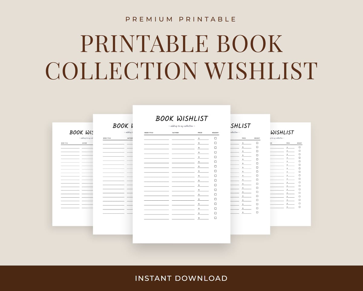 Book Collection Wishlist Hero