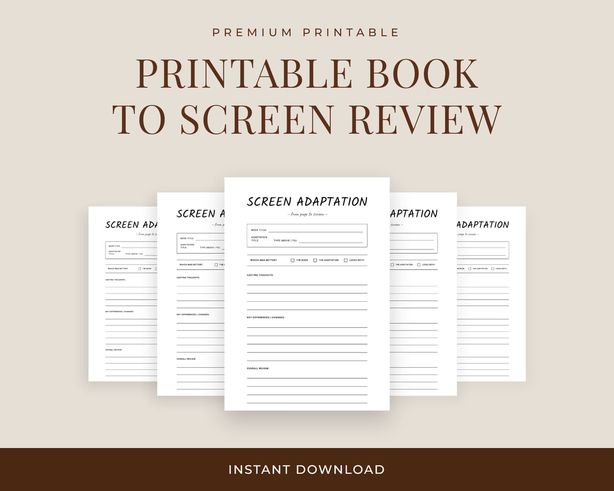 Book to Screen Review Hero