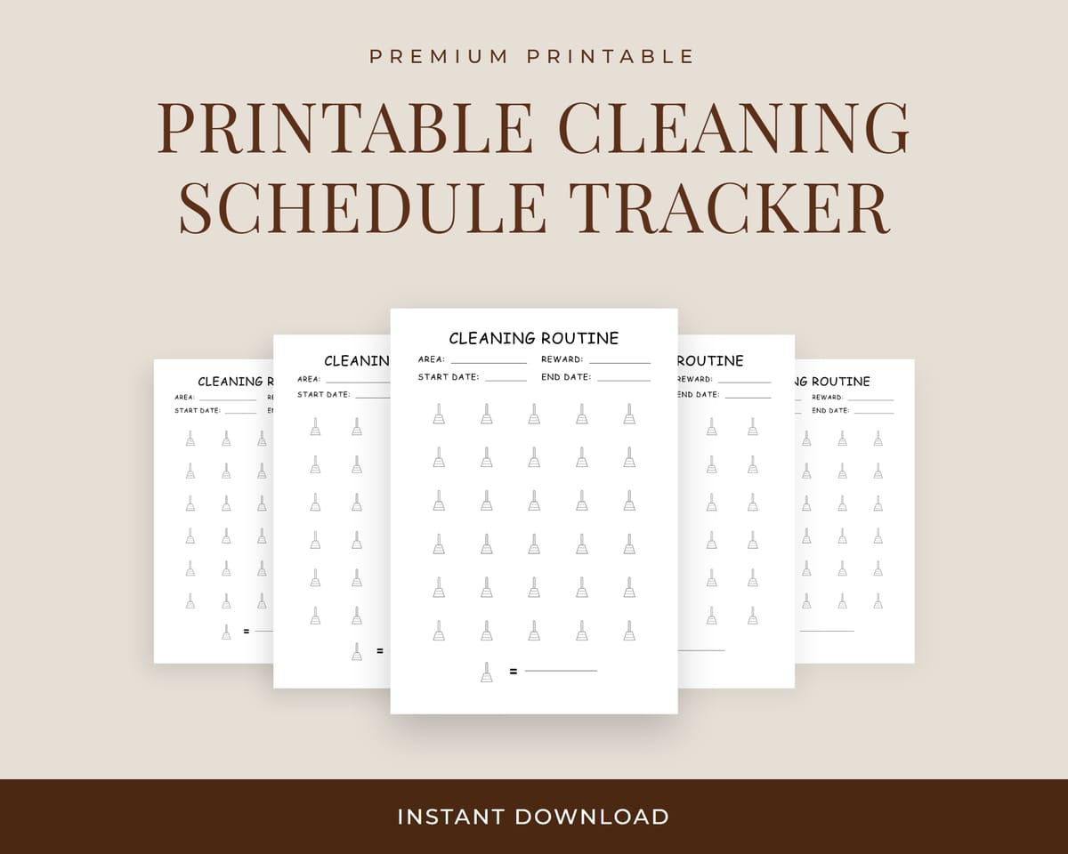 Cleaning Schedule Tracker Hero