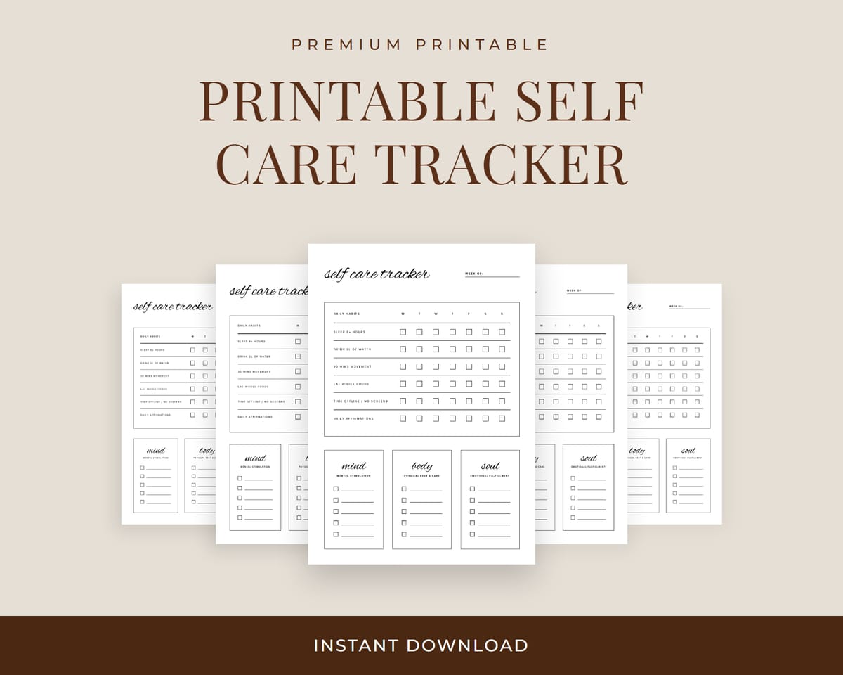 self care tracker Hero