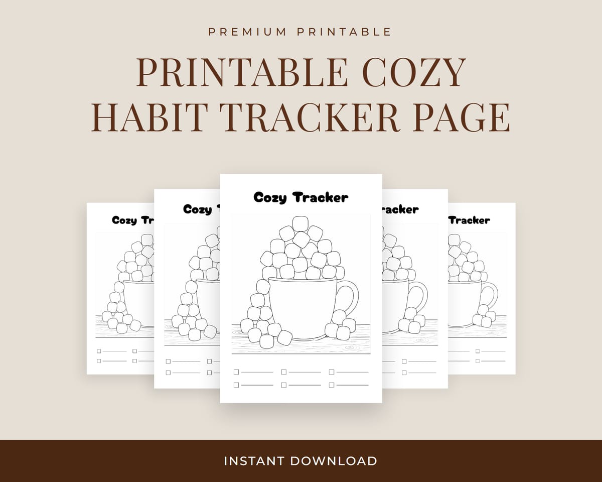 Cozy Habit Tracker Page Hero