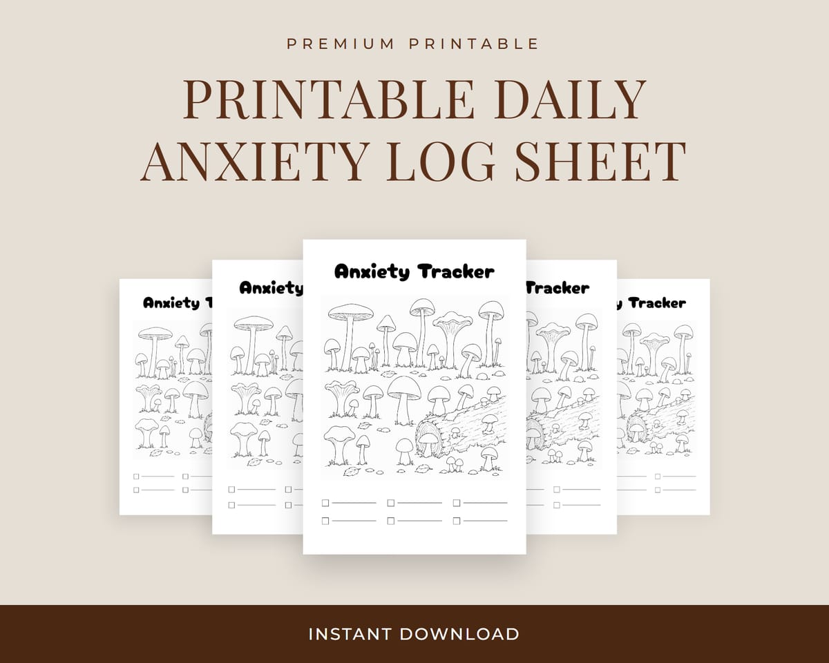 Daily Anxiety Log Sheet Hero