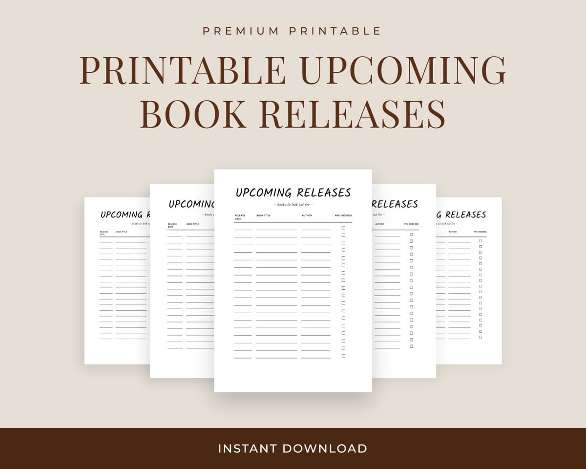 Upcoming Book Releases Hero